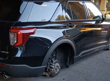 南费城偷轮胎案猖獗!多辆车4个轮胎不翼而飞